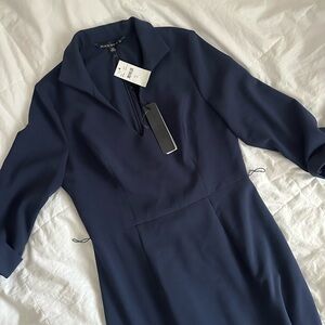 Black Halo Madelyn Navy Blue Women's Dress NWT